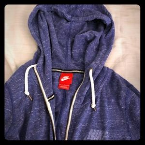Blue Nike Zip-Up Sweatshirt